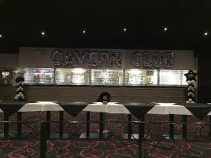 Large balloon letters on wall