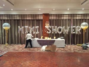 Large balloon letter banner